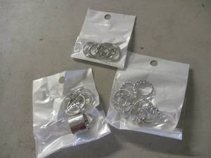 lot 5 image: 3 packs of Silver Colored Stackable...
