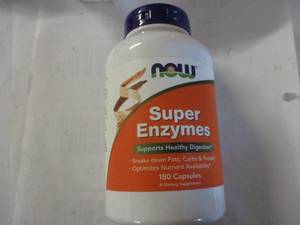 lot 131 image: Now 180 Super Enzyme Capsules...