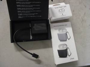 lot 173 image: Amazon Smart Night Light, 2 air pod...