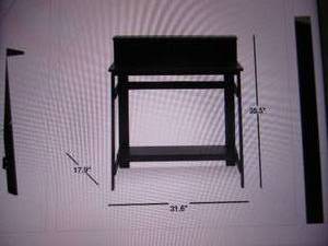 lot 174 image: Rectangular Espresso Computer Desk...