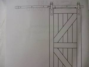 lot 177 image: 4 foot Barndoor Hardware Kit...