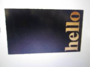 Calloway Mills Vertical Hello Black...