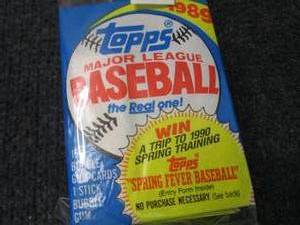 1989 Topps Baseball Card Packs...