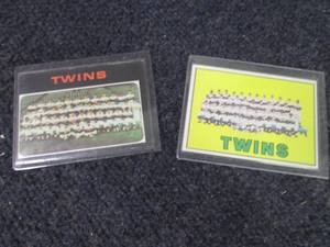 2 Twins Team Cards...