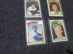 4- 1972 Baseball Cards...