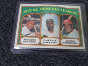 1971 NL Home Run Leaders Card...