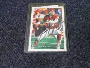Joe Montana Autograph Card w Certi...