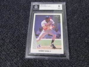 1990 Leaf Sammy Sosa Card Rated 8...
