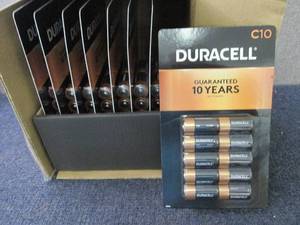 8- 10 pks Duracell Coppertop C Ba...