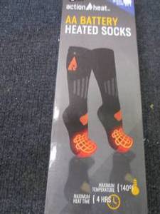 Action Heat AA Battery Heated Socks...