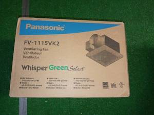 WhisperGreen Select Pick-A-Flow 110130 or 150 CFM Quiet Exhaust Fan Flex-Z Fast Install bracket  6 in. Duct Adapter by Panasonic