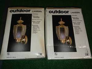 Outdoor lantern- set of 2 - open box not used