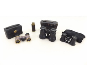 lot 15 image: 4 Pairs of Vintage Opera Glasses, Telescope, etc.