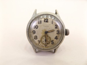 lot 28 image: WWII 1945 Elgin 15 Jewel Ord Dept. Military Wristwatch Serial #T910010