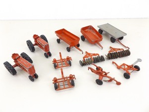 lot 37 image: Lot of Vintage Tootsie Toy, Ertl, Hubley etc. Farm Toys