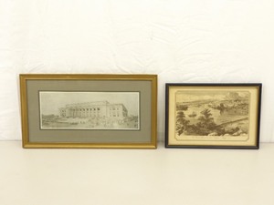 lot 65 image: 2 Framed Antique Etchings of St. Paul
