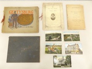 lot 70 image: Antique Gettysburg Memorabilia, Books, Postcards, etc.