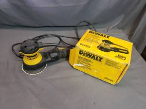 lot 24 image: DeWalt Orbital Sander (needs switch)