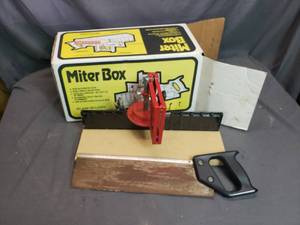 lot 28 image: Used Miter Box and Saw