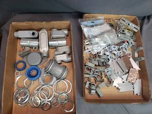 lot 50 image: Conduit Clamps and Fittings