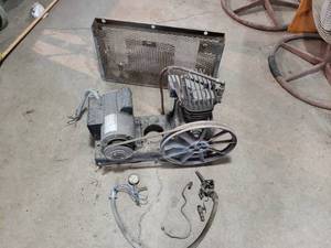 lot 69 image: Air Compressor Compressor and Motor