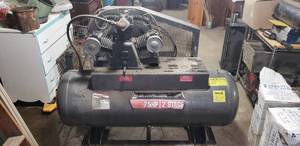 lot 65 image: Air Compressor Tank and Compressor