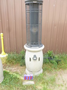 lot 20 image: Bernzomatic patio heater. Was working when taken out of service a few years ago. As shown.