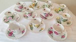 Hammersley Cup & Saucer Collection  Flowers of Shakespeares Day