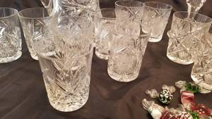 Collection of American Brilliant Cut Glass