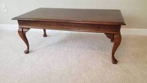 Solid Mahogany Rectangular Cocktail Table
