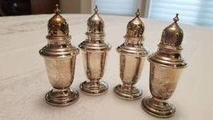 Sterling Silver Gorham Salt and Pepper Shakers 758  161 grams