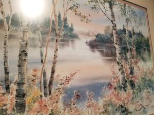 Karen Knutson Fine Art Print- Birch by the Lake