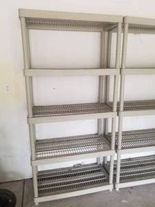 Sturdy Plastic Storage Shelving