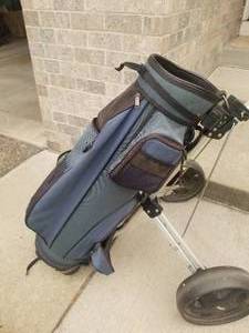 Golf Bag with Rolling Cart