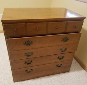 Lovely Vintage Solid Maple Dresser by Ethan Allen