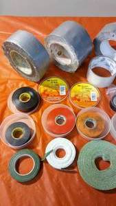 lot 38 image: Various Electrical Tape,  Duct Tape and Strapping Material
