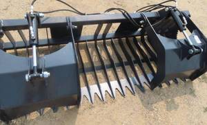 lot 2A image: New 84 Rock & Brush Grapple Skid Loader Attachment
