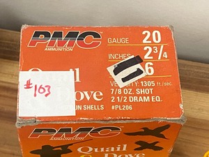 (25) Rounds 20-gauge ShotShells