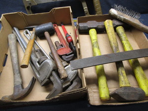Pipe Wrenches, Hammers