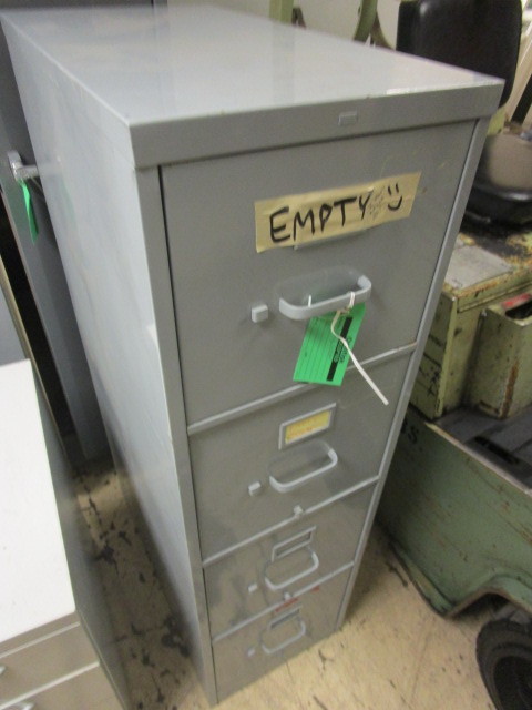 lot 528 image: HON FILE CABINET, METAL STORAGE CABINET, METAL DRAWER UNIT