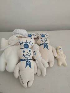Collection of Pillsbury Dough Boy Dolls