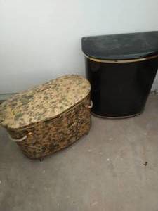 2 Metal Clothes Hampers