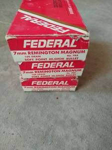 Ammunition Federal 7mm 60 rounds