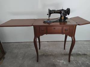 Singer Sewing Machine Table and Stool