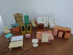 Collection of Vintage Barbie Doll Furniture