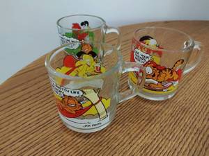 Three Garfield Mugs by McDonalds
