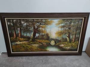 Large Vintage Oil Painting