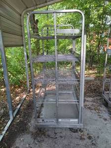 Metal Cart on Wheels