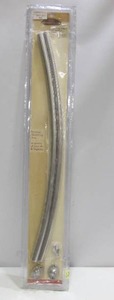 lot 642 image: Design House 55 in. - 63 in. Steel Curved Shower Rod in Satin Nickel