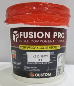 lot 641 image: Custom Building Products Fusion Pro #122 Linen 1 Gal. Single Component Grout